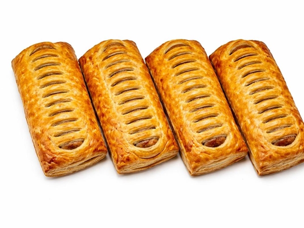 Frikandelbroodjes bladerdeeg&nbsp;per 4 verpakt